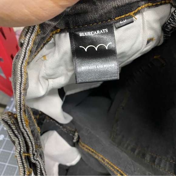 NEW Blue Carats Grey Jeans 29 - Picture 6 of 10
